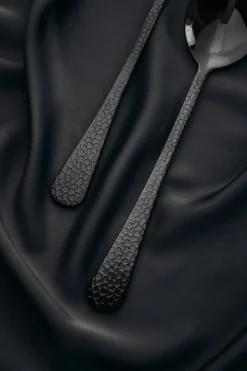 Salad Servers^Vargen & Thor Frost salad cutlery, Onyx Black