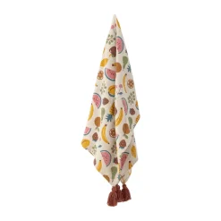 Baby Blankets^Bloomingville Fruitta cotton throw 160x130 cm, Yellow