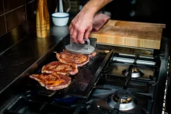 Clearance Kockums Jernverk Frying table. 4 mm carbon steel, Frying surface 45x22 cm Black