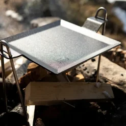Grill & Griddle Pans^Kockums Jernverk Frying table. 4 mm carbon steel, Frying surface 22x22 cm Black