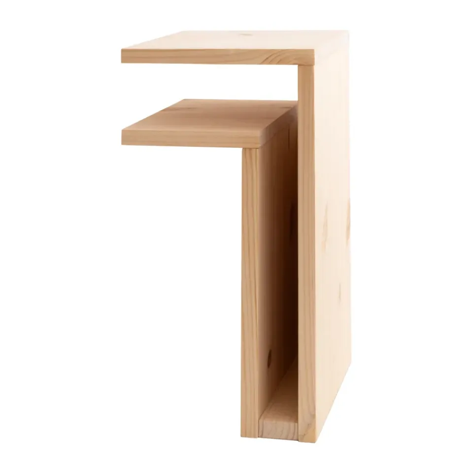 Bedside Tables^Maze F-shelf Play DIY wall shelf, Pine, left Green