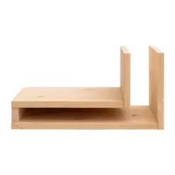 Bedside Tables^Maze F-shelf Play DIY wall shelf, Pine, left Green