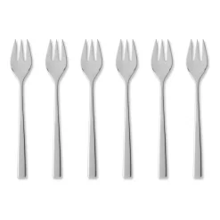 Dessert Cutlery^Gense Fuga cake fork 6-pack, Stainless steel Silver-coloured