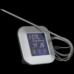 Funktion Function roasting thermometer-timer, Steel Silver-coloured