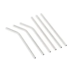 Outlet Funktion Function straws 6 pieces, Stainless steel Silver-coloured