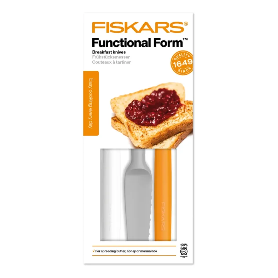 Online Fiskars Functional Form butter knife 3-pack, grey-orange-white Multi