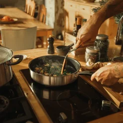 Saucier & Sauté Pans^Fiskars Functional Form ceramic saute pan, 26 cm Black