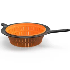Hot Fiskars Functional Form colander, Black OrangeBlack