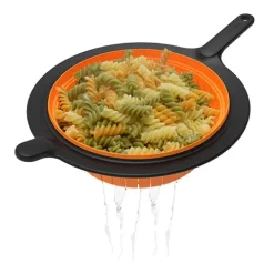 Hot Fiskars Functional Form colander, Black OrangeBlack