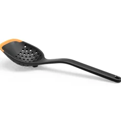 Fiskars Functional Form cooking spoon 29.6 cm, Black OrangeBlack