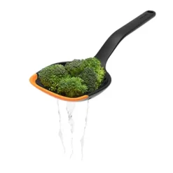 Fiskars Functional Form cooking spoon 29.6 cm, Black OrangeBlack