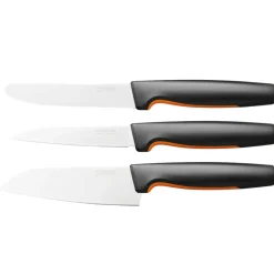 New Fiskars Functional Form favorite knife set, 3 pieces Black