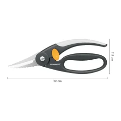 Scissors^Fiskars Functional Form renew fish scissors, 22 cm BlackGrey