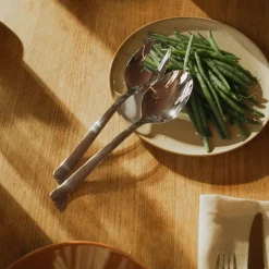 Fiskars Functional Form salad servers 2 pieces, Blank Silver-coloured