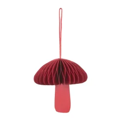 Christmas Decorations^Broste Copenhagen Fungi Christmas tree decoration, Pompeian Red