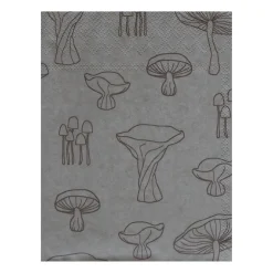 Paper Napkins^Cooee Design Fungi napkin 33x33 cm 20-pack, Sand-hazelnut Beige