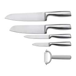 Knife Sets^Funktion knife set 5 pieces, Steel Silver-coloured