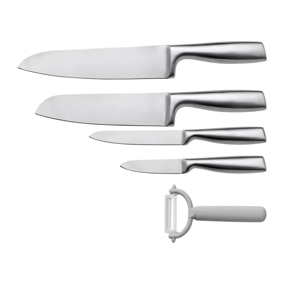 Knife Sets^Funktion knife set 5 pieces, Steel Silver-coloured
