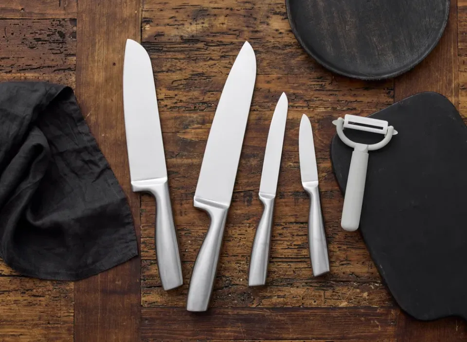 Knife Sets^Funktion knife set 5 pieces, Steel Silver-coloured