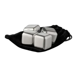 Wine & Barware^Funktion whiskey stones 4-pack, Stainless steel Silver-coloured