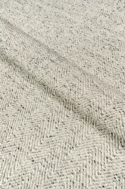 Hot Scandi Living Furrow wool rug natural white/grey, 80x240 cm WhiteGrey