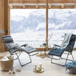 Seating^Lafuma Futura BeComfort sun lounger, Becomfort silver Grey