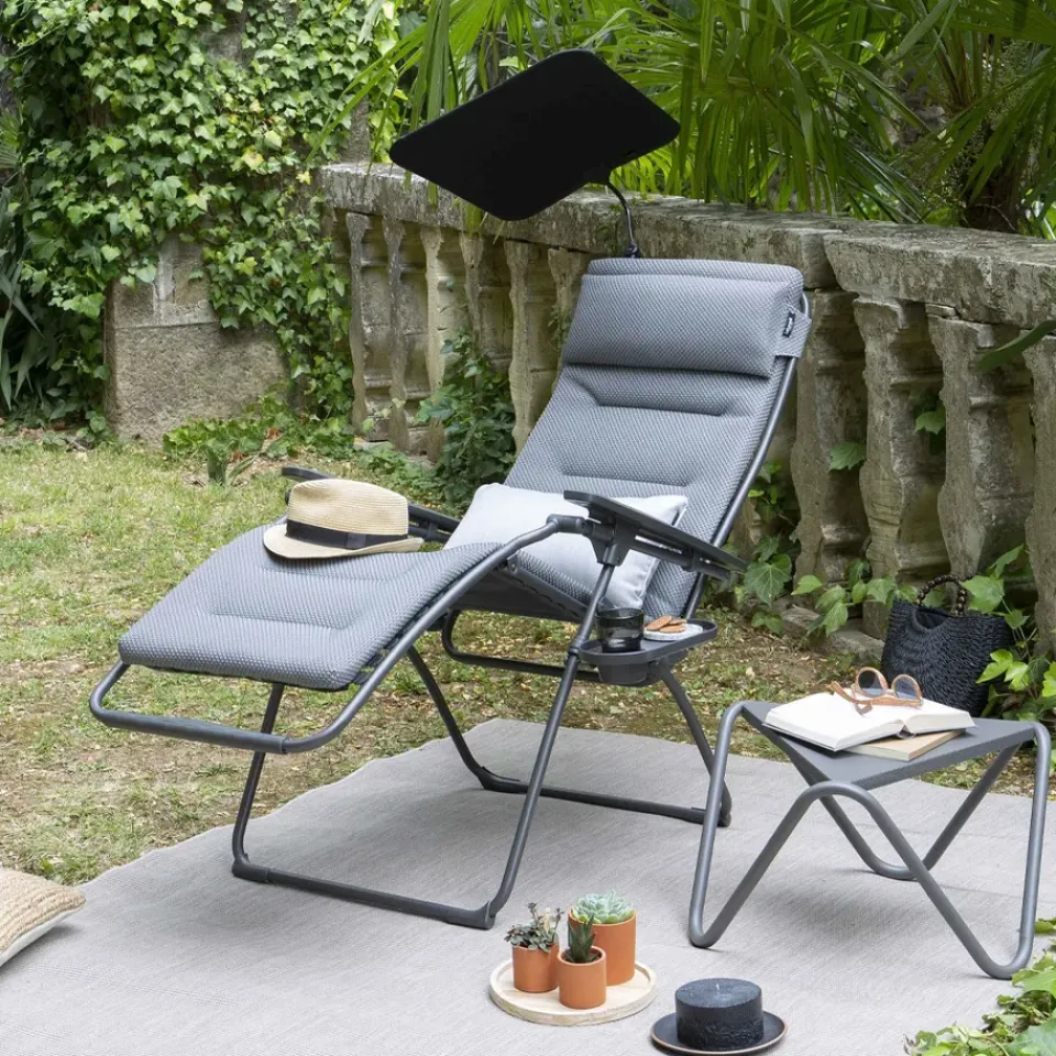Seating^Lafuma Futura BeComfort sun lounger, Becomfort silver Grey