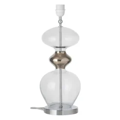 New EBB & FLOW Futura lamp base, clear + silver-coloured cord TransparentSilver-coloured