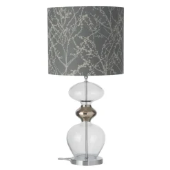 New EBB & FLOW Futura lamp base, clear + silver-coloured cord TransparentSilver-coloured