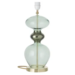 Lamp Bases^EBB & FLOW Futura lamp base, forest green GreenGold-colouredTransparent