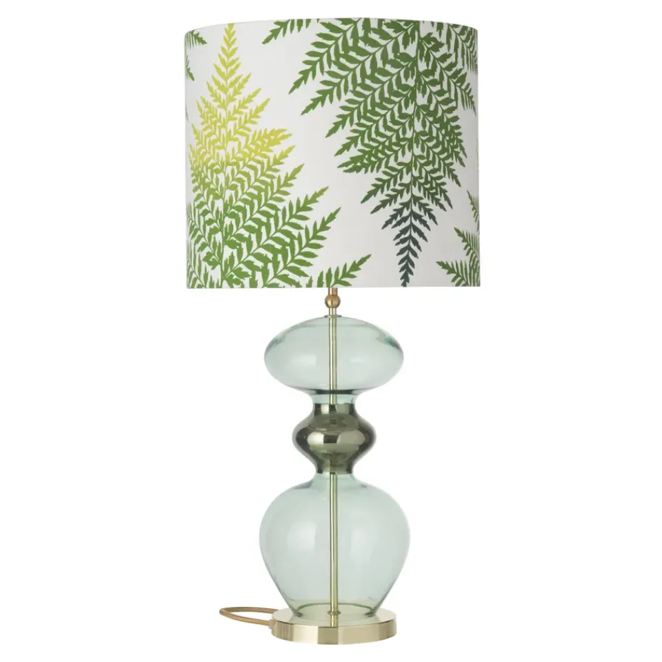 Lamp Bases^EBB & FLOW Futura lamp base, forest green GreenGold-colouredTransparent