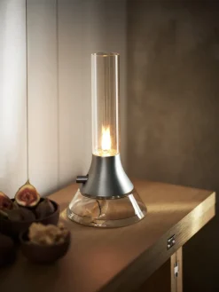 Oil & Kerosene Lamps^Design House Stockholm Fyr ship lamp 31 cm, Clear-silver Silver-coloured