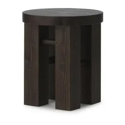 Stools^Normann Copenhagen Fyr stool 45 cm, Dark Brown