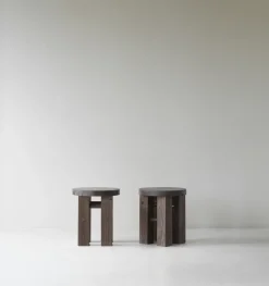 Stools^Normann Copenhagen Fyr stool 45 cm, Dark Brown