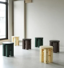 Stools^Normann Copenhagen Fyr stool 45 cm, Dark Brown