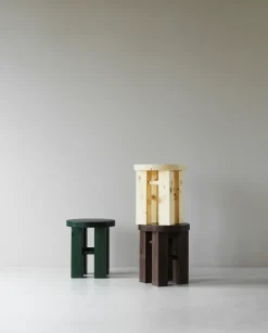 Stools^Normann Copenhagen Fyr stool 45 cm, Dark Brown