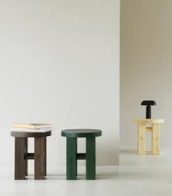 Stools^Normann Copenhagen Fyr stool 45 cm, Dark Brown