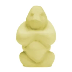 Glass Art^Kosta Boda Gabba Gabba Hey sculpture 120 mm, Banana Milk Yellow