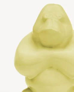 Glass Art^Kosta Boda Gabba Gabba Hey sculpture 120 mm, Banana Milk Yellow