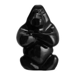 Glass Art^Kosta Boda Gabba Gabba Hey sculpture 120 mm, Black