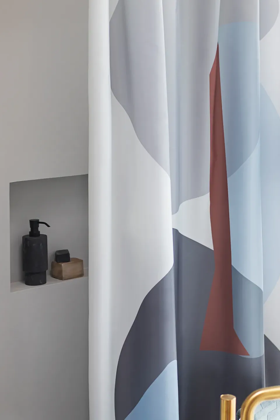 Outlet Mette Ditmer Gallery shower curtain 150x200 cm, Light Grey