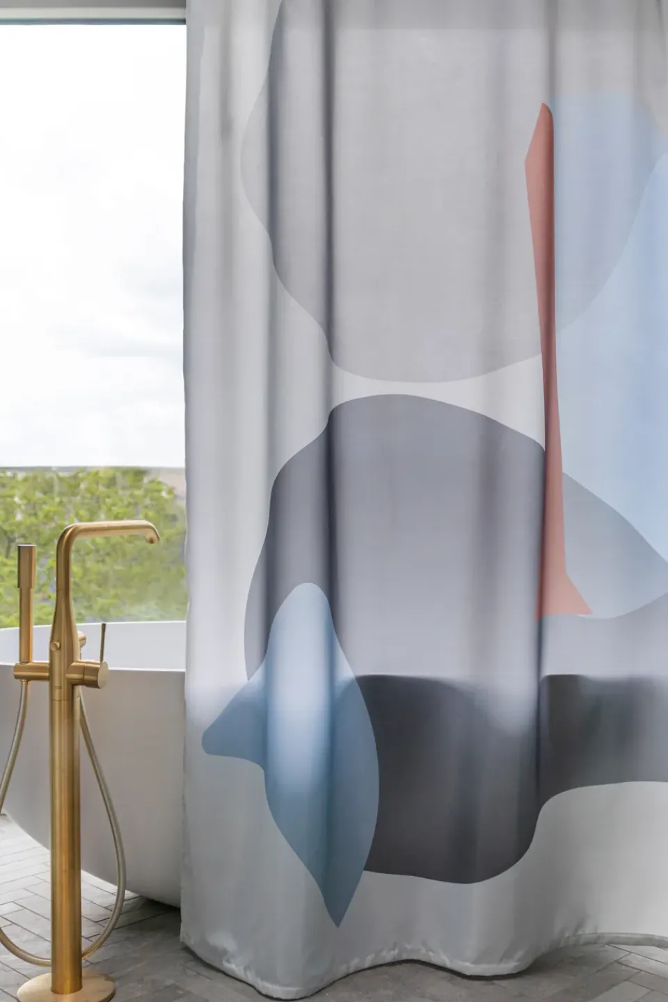 Outlet Mette Ditmer Gallery shower curtain 150x200 cm, Light Grey
