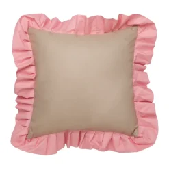 Garden Details & Accessories^Garden Glory Outdoor cushion with frill 45x45 cm, -pink Beige