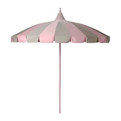 Sun Protection^Garden Glory parasol, -beige stripe Pink