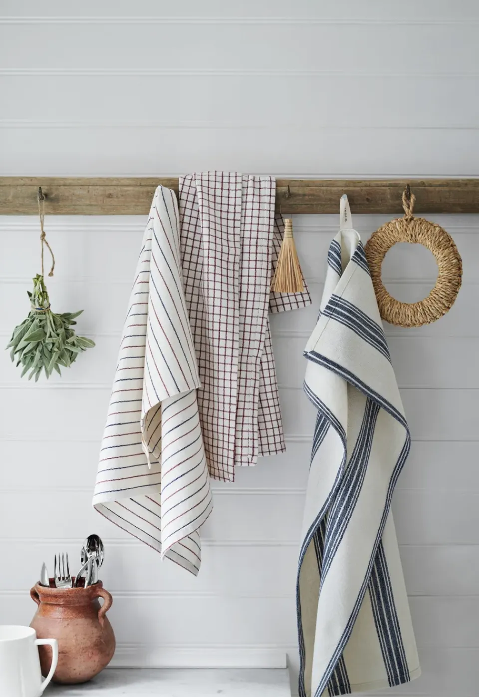 Kitchen Tea Towels^Rosendahl Garn kitchen towel 50x70 cm, Terracotta Red