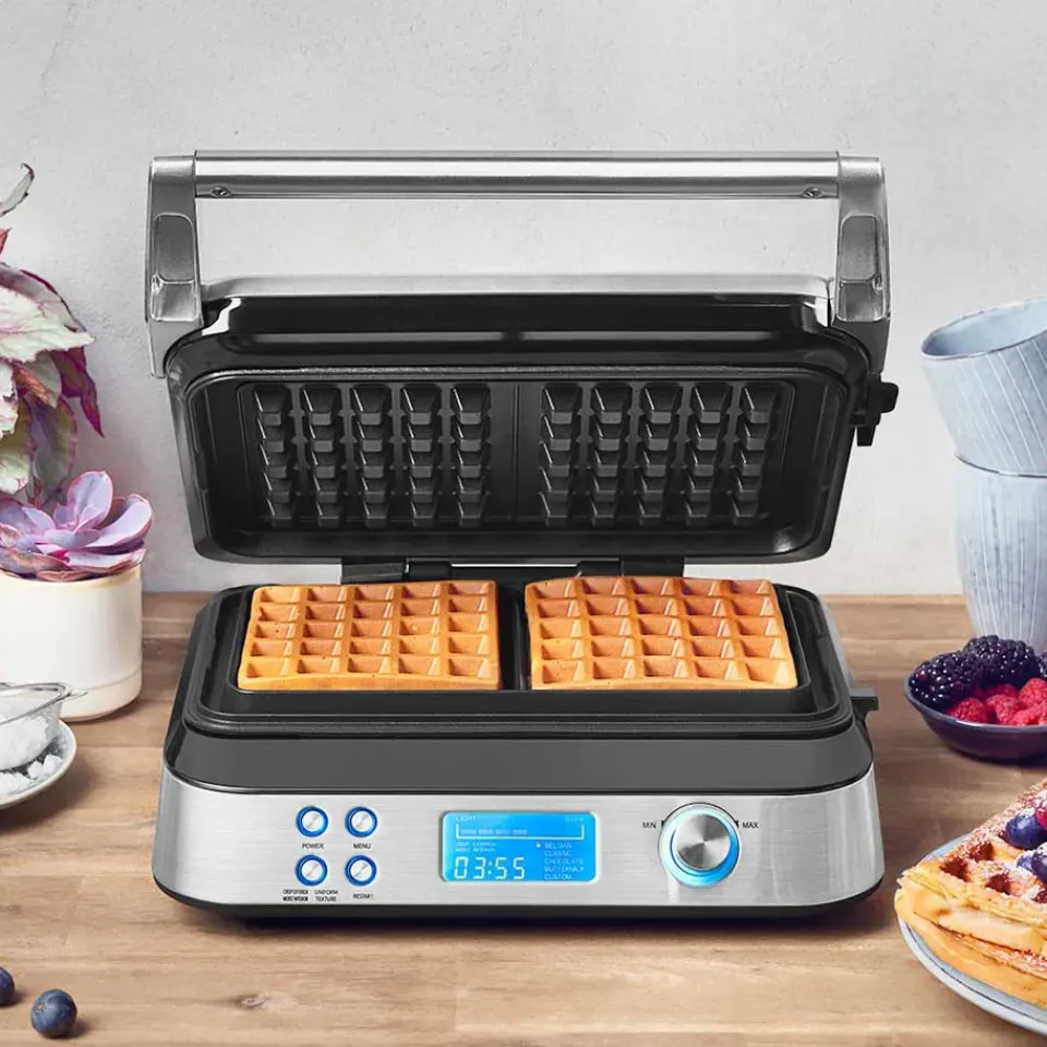 Outlet Gastroback 42424 waffle iron, Silver Silver-coloured