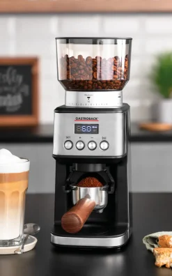 Coffee Machines^Gastroback Design 42643 electric coffee grinder, Silver Silver-coloured