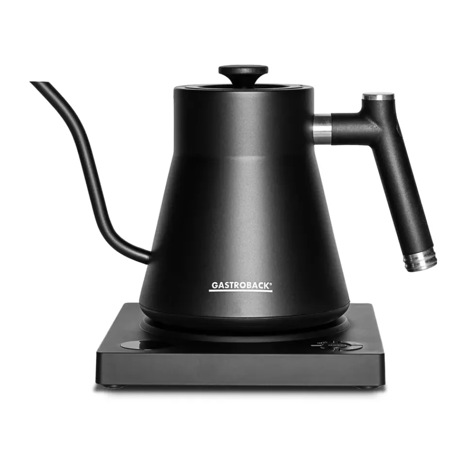 Electric Kettles^Gastroback Design 42329 kettle pour over, Black Silver-coloured