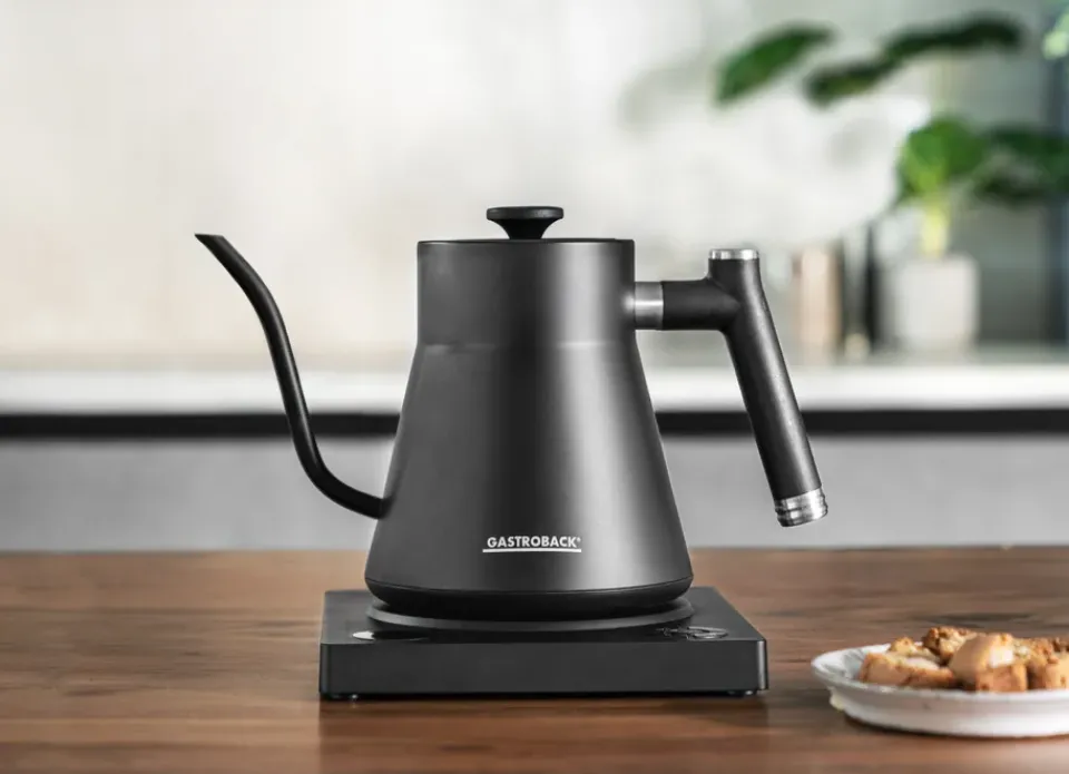 Electric Kettles^Gastroback Design 42329 kettle pour over, Black Silver-coloured
