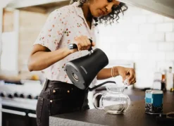 Electric Kettles^Gastroback Design 42329 kettle pour over, Black Silver-coloured